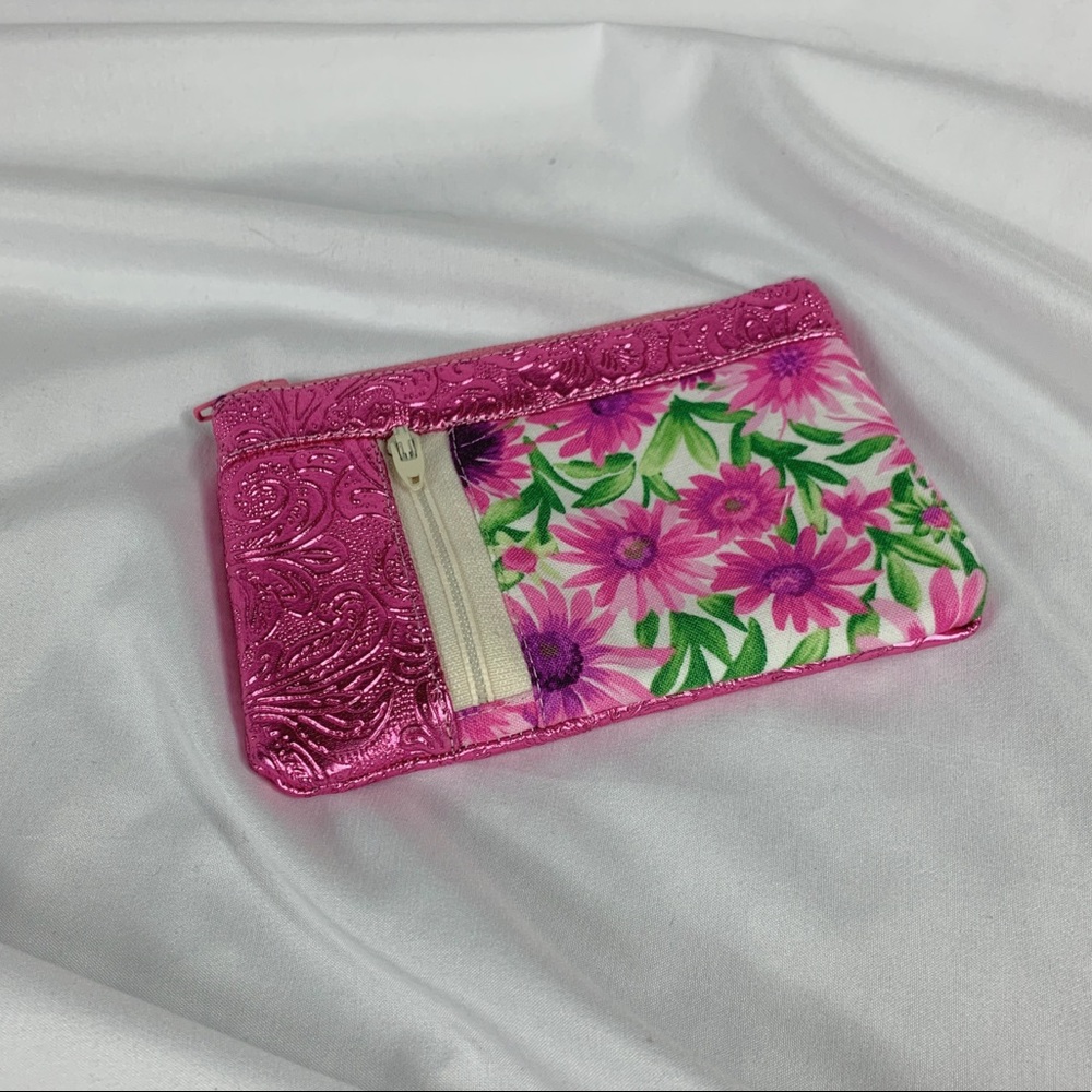 PINK FLORAL COIN PURSE